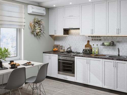 Кухонный гарнитур Сканди-03  260х60х234/White Softwood фото в интернет-магазине BestWood