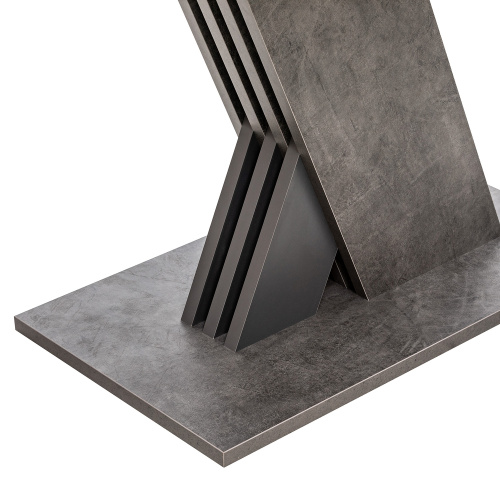 Стол раздвижной Гросс 120х75х75,5 Камень темный/Графит фото в интернет-магазине BestWood