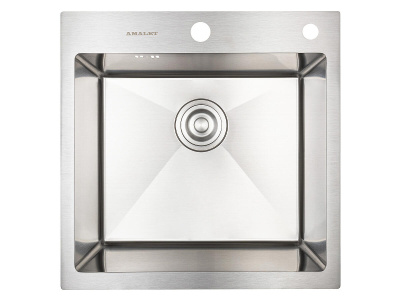 Мойка врезная 1Ч 48х48х20 /Сатин фото в интернет-магазине BestWood