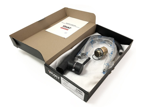 Смеситель для кухни 320/180 1Р /Матовый Черный фото в интернет-магазине BestWood