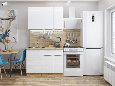 Кухонный гарнитур Фьюжн-05  110х60х214/Angel фото в интернет-магазине BestWood