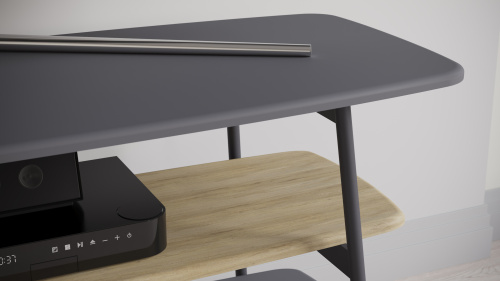 Тумба под ТВ 120х45х60/ Графит/Дуб Сонома фото в интернет-магазине BestWood