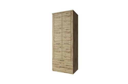 Шкаф 2DG2S 80,8х41х210,4/Дуб Наварра фото в интернет-магазине BestWood