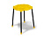 Табурет 36х36х44/Желтый/Черный