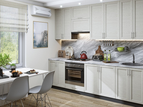 Кухонный гарнитур Сканди-03  260х60х234/Cappuccino Softwood фото в интернет-магазине BestWood