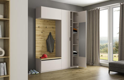 Шкаф навесной 1D 87,5х40х40/Персидский жемчуг фото в интернет-магазине BestWood