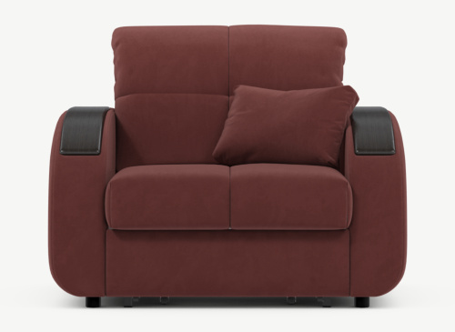 Кресло-кровать,Красно-коричневый Велюр фото в интернет-магазине BestWood