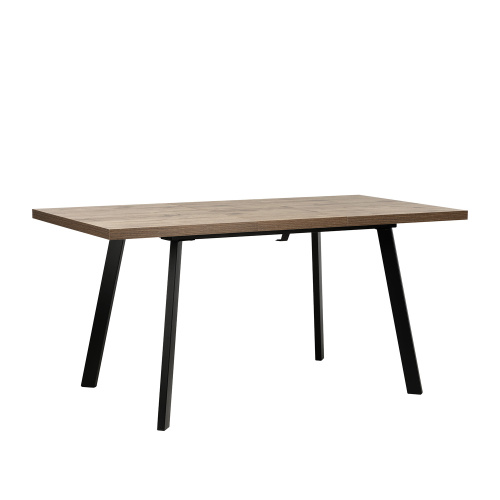 Стол раздвижной Ковен 120х80х75 Дуб велингтон/Черный фото в интернет-магазине BestWood