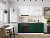 Кухонный гарнитур Дублин-01 190х60х214 Special White/Special Green
