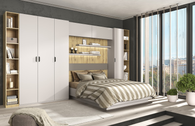 Шкаф навесной 1D 87,5х30х40/Персидский жемчуг фото в интернет-магазине BestWood