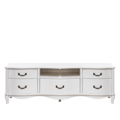 ТВ-тумба 153,3х41,9х52/Молочный дуб фото в интернет-магазине BestWood