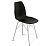 Стул кухонный 46х48х85/Черный/Хром Лак