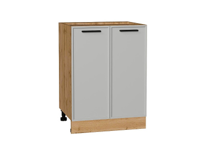 Кухонный гарнитур Фрейм-03  220/200х60х214/Grey Silk фото в интернет-магазине BestWood