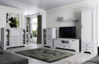 Шкаф 1D2S 69х39,9х212,1/Вудлайн кремовый фото в интернет-магазине BestWood