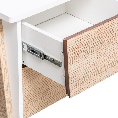 ТВ-тумба 150х45х62,1/Молочный дуб фото в интернет-магазине BestWood