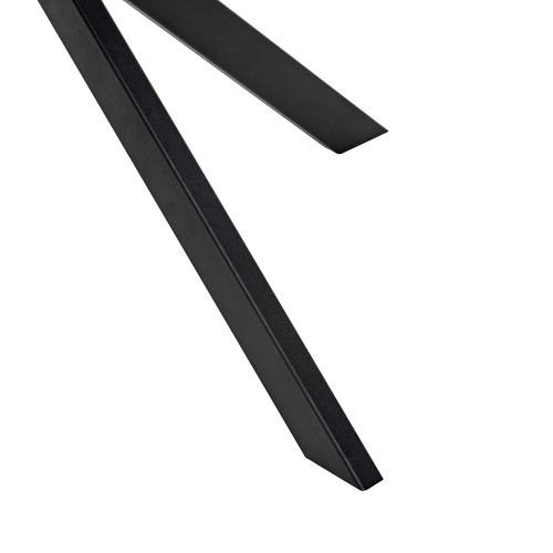 Стол раздвижной Капри 100х100х75,5 Цемент/Черный фото в интернет-магазине BestWood