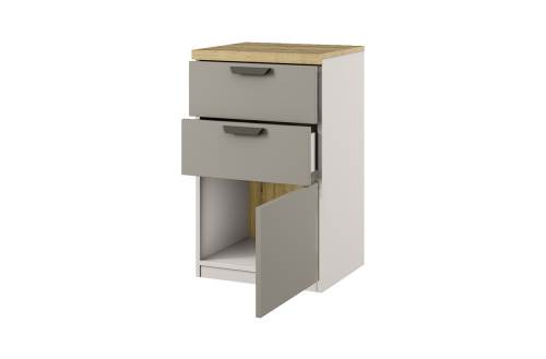 Тумба 1D2S 45,2х39,4х76 Персидский жемчуг/Ирл.ликер фото в интернет-магазине BestWood