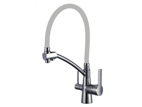 Смеситель для кухни 440/221 2Р /Серый сатин фото в интернет-магазине BestWood