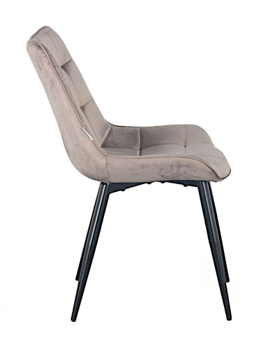 Стул Ричард 53х62х81/Металл Черный/Велюр Мокко фото в интернет-магазине BestWood