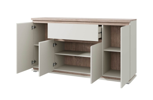 Тумба 4D1S 160,2х40,6х87,1 Персидкий жемчуг/Мадура фото в интернет-магазине BestWood