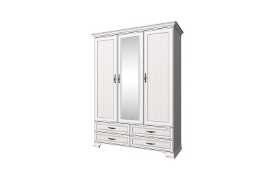 Шкаф 3D4S Z 159х62,4х212,1/Вудлайн кремовый фото в интернет-магазине BestWood