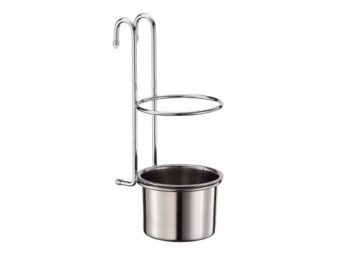 Стакан навесной для столовых приборов /Хром фото в интернет-магазине BestWood