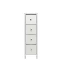 Комод Нирита/Хайди узкий 4 ящика 29х35х98,4/Белый