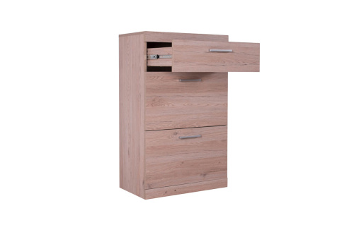 Тумба для обуви 2D1S 60,1х35,1х98,3/Дуб Санремо фото в интернет-магазине BestWood