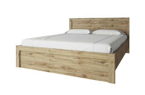 Кровать 140 без ПМ 147,3х206,9х89,5/Дуб Наварра фото в интернет-магазине BestWood