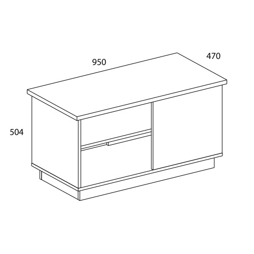 Стол журнальный 95х47х50,4 Белый/Дуб Наварра фото в интернет-магазине BestWood