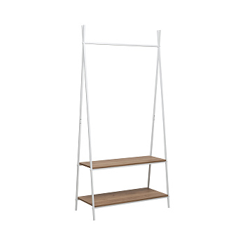 Вешалка гардеробная Стилвуд,Белый/Дуб крафт золотой,90,5х42х187,5см.