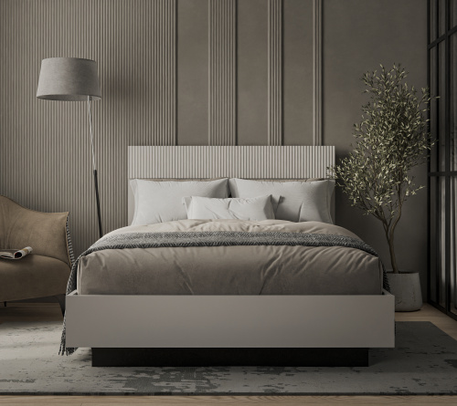 Кровать 140 с ПМ 145,4х206,4х110,7 Персидский жемчуг/Амарок фото в интернет-магазине BestWood