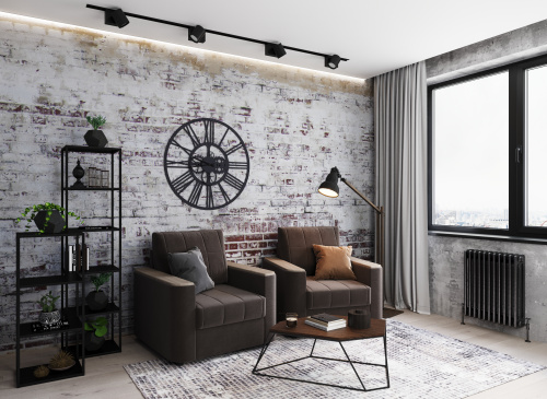 Кресло 92х96х91/Тёмно-коричневый фото в интернет-магазине BestWood