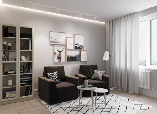 Кресло 92х96х91/Тёмно-коричневый фото в интернет-магазине BestWood