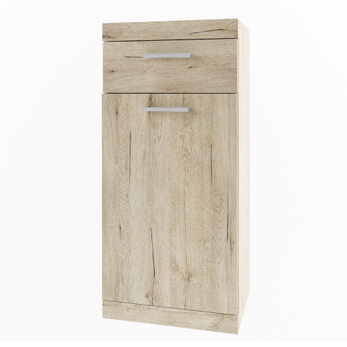 Тумба 1D1SH 45,1х35,1х98,3/Дуб Санремо фото в интернет-магазине BestWood