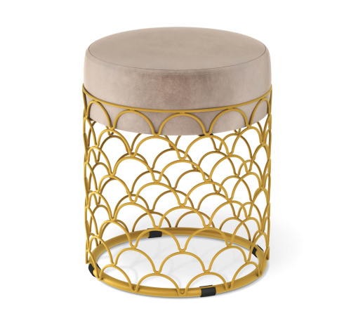 Пуф Латте, золото,34,5х34,5х55см. фото в интернет-магазине BestWood