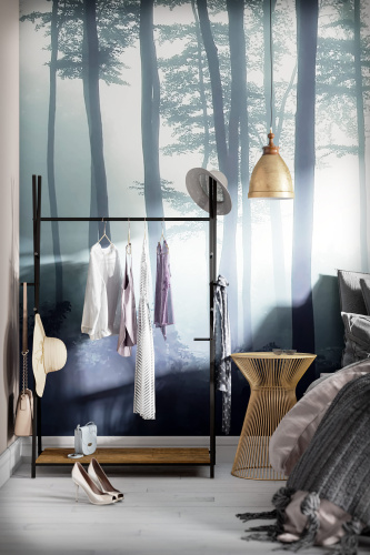 Вешалки гардеробные 113х50х161/Дуб Американский фото в интернет-магазине BestWood