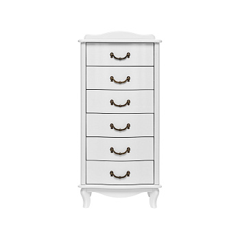 Комод "Джульетта" узкий (6 ящ.),Молочный дуб,49х40,5х106,5см.