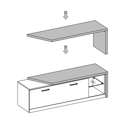 Подставка для тумбы ТВ 137,5х45х48,5/Черный фото в интернет-магазине BestWood
