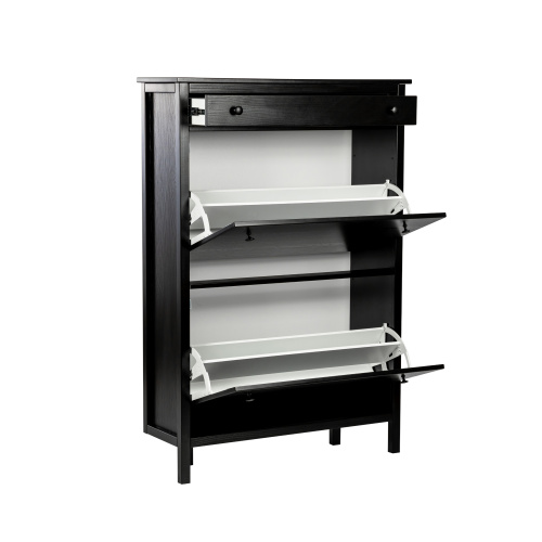Обувница Токе 89х30,2х130/Чёрный фото в интернет-магазине BestWood