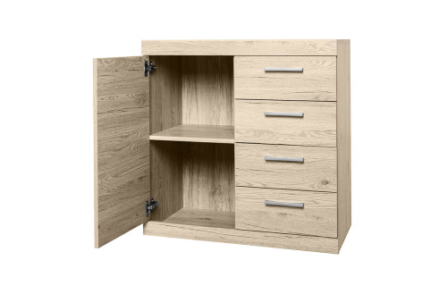 Тумба 1D4S 80,1х40х81/Дуб Санремо фото в интернет-магазине BestWood