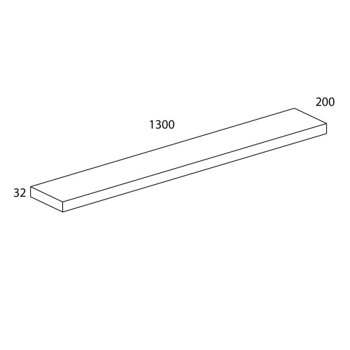Полка консольная 130х20х3,2/Персидский жемчуг фото в интернет-магазине BestWood