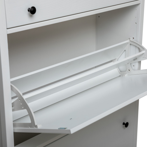Обувница Токе 3 ящ.,Белый,89х30,2х130см. фото в интернет-магазине BestWood
