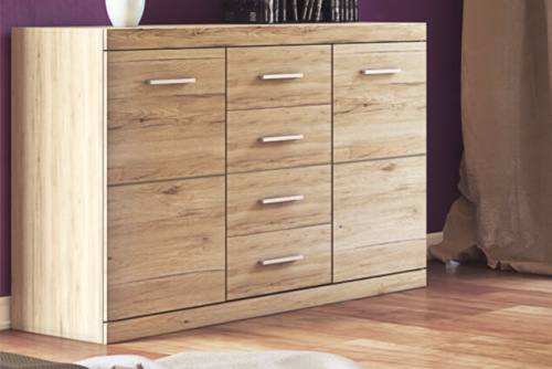 Тумба 2D4S 120,1х40х81/Дуб Санремо фото в интернет-магазине BestWood