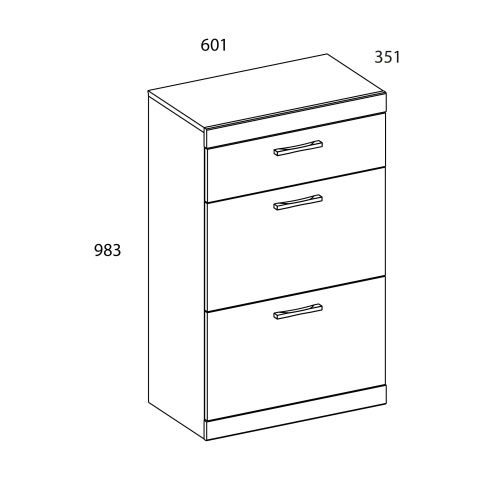 Тумба для обуви 2D1S 60,1х35,1х98,3/Дуб Санремо фото в интернет-магазине BestWood