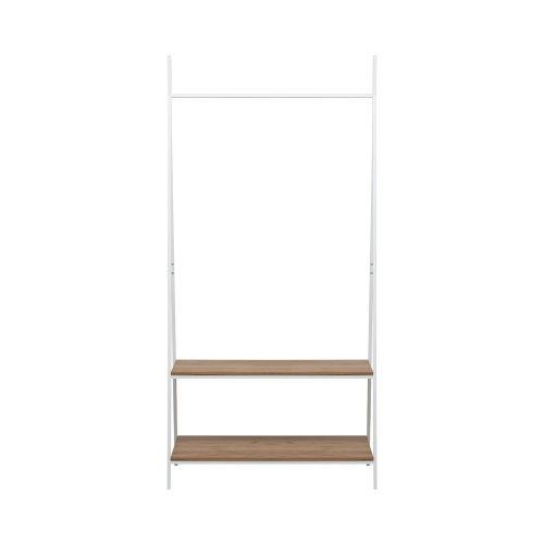 Вешалка гардеробная Стилвуд,Белый/Дуб крафт золотой,90,5х42х187,5см. фото в интернет-магазине BestWood