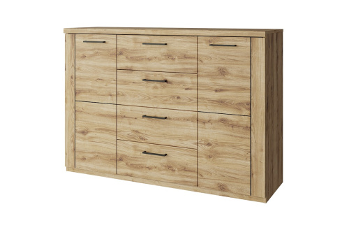 Тумба 2D4S 135х41х94,6/Дуб Наварра фото в интернет-магазине BestWood