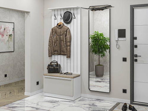 Стиль-01 80х38х207/Silky Light Grey фото в интернет-магазине BestWood