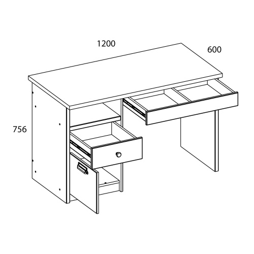 Стол 1D2SN 120х60х75,6 Дуб мадура/Энигма фото в интернет-магазине BestWood