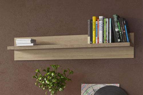 Полка навесная T 100х21,6х20/Дуб мадура фото в интернет-магазине BestWood